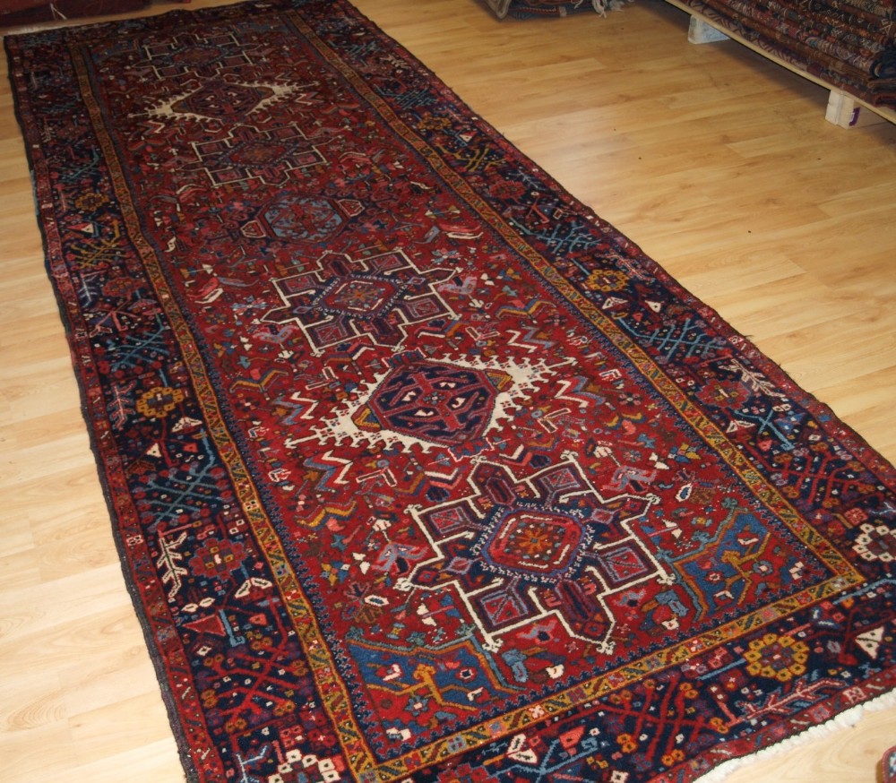 old karaja runner or kelleh of traditional design very hard wearing circa 1920