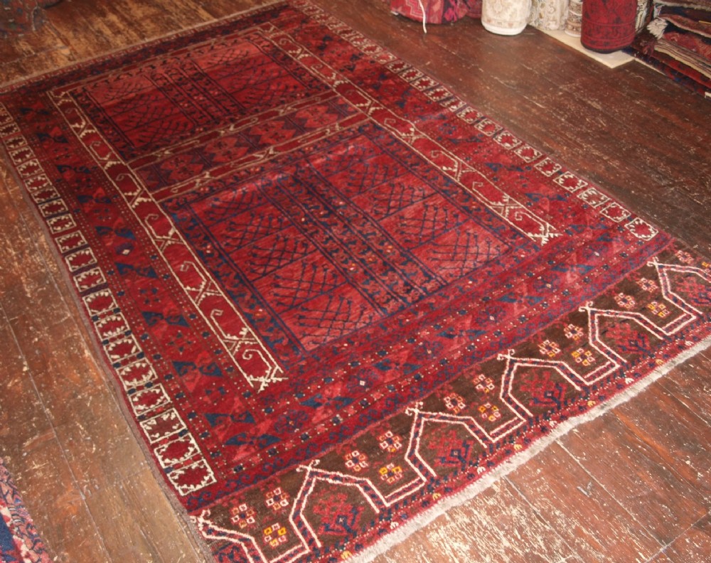 old afghan purdah ensi rug chakesh village superb circa 1920
