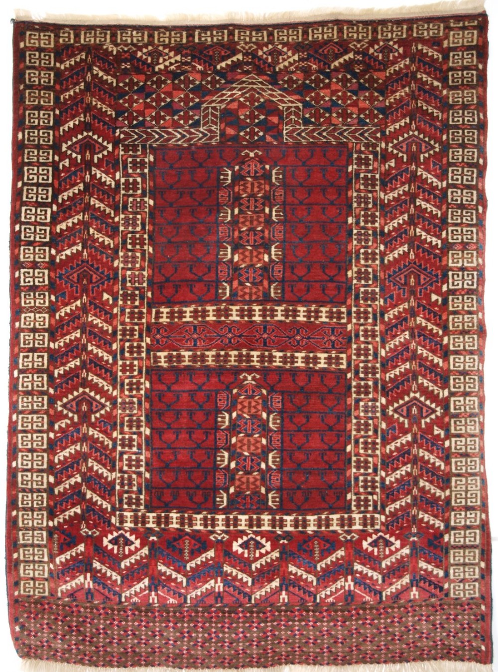 antique tekke turkmen ensi rug superb colour and condition circa 1900