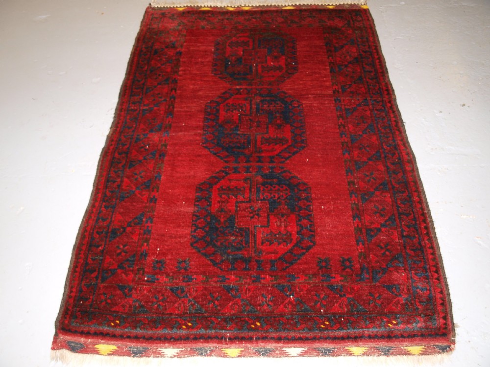 old afghan village rug northern afghanistan very soft wool circa 1920