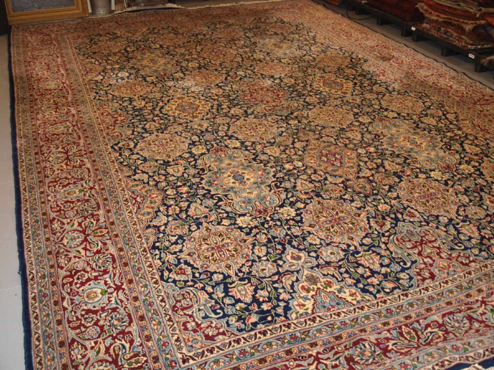 old persian kirman carpet by master weaver rashid farrokhi garden design with superb colour circa 192030