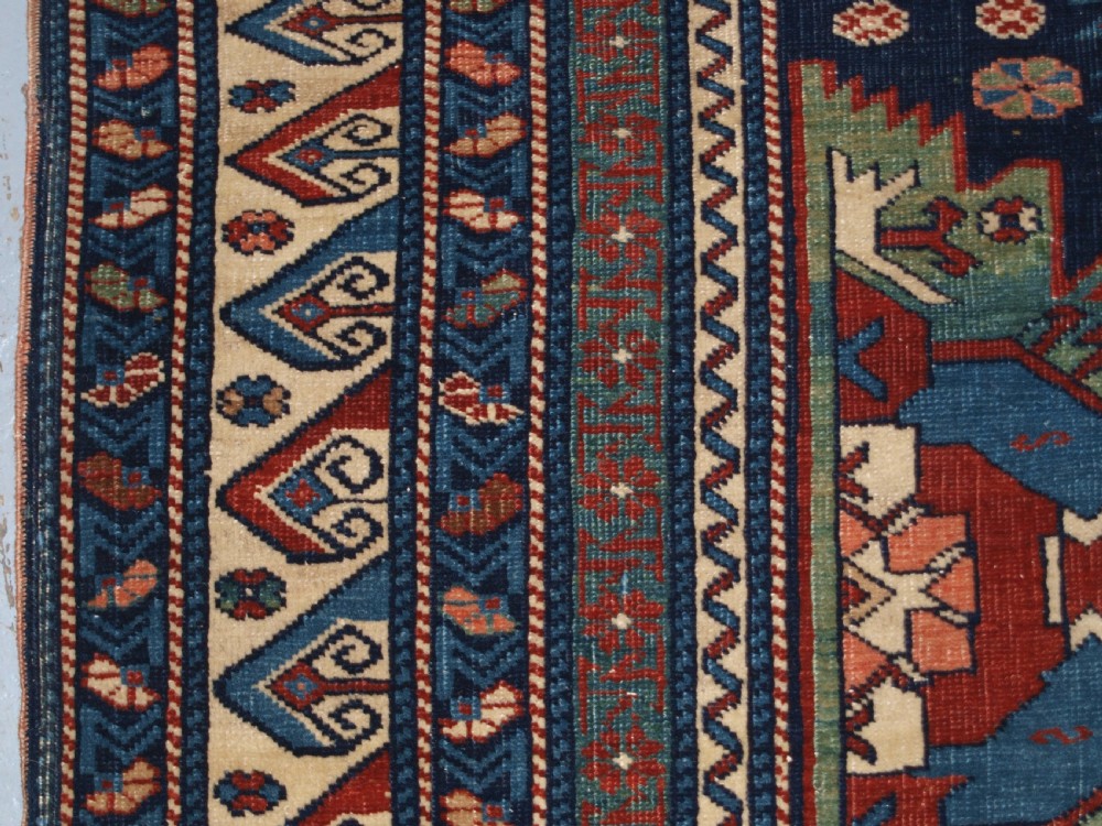 Zejwa Rugs Antique Caucasian Kuba Region Zejwa Village Rug, Superb Design, 4th ...