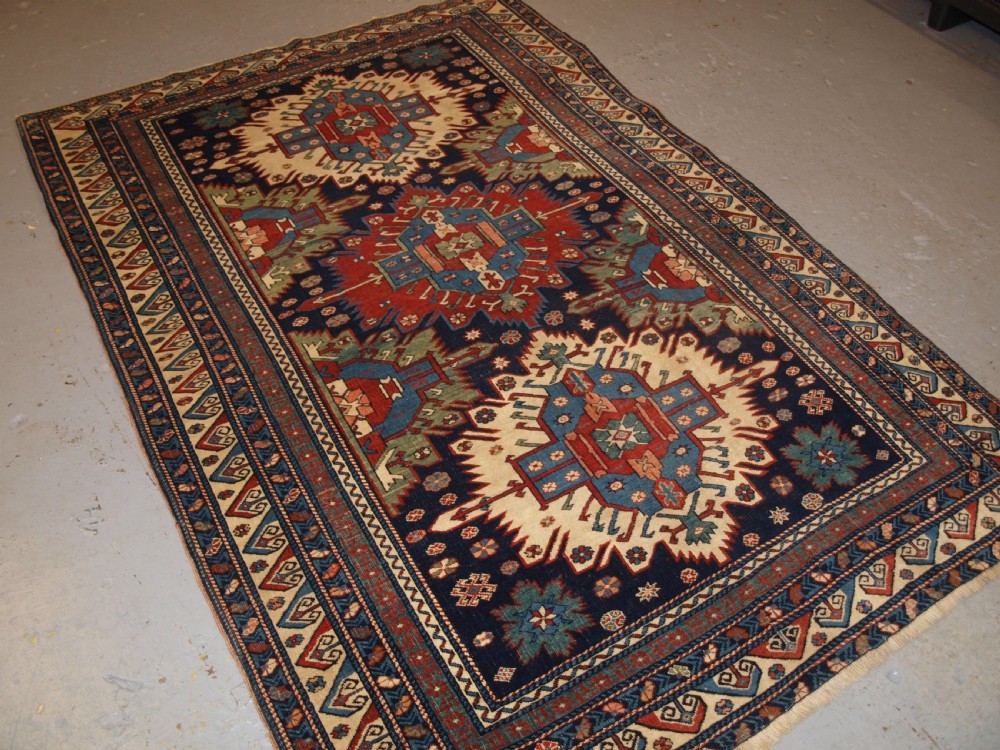 Zejwa Rugs Antique Caucasian Kuba Region Zejwa Village Rug, Superb Design, 4th ...