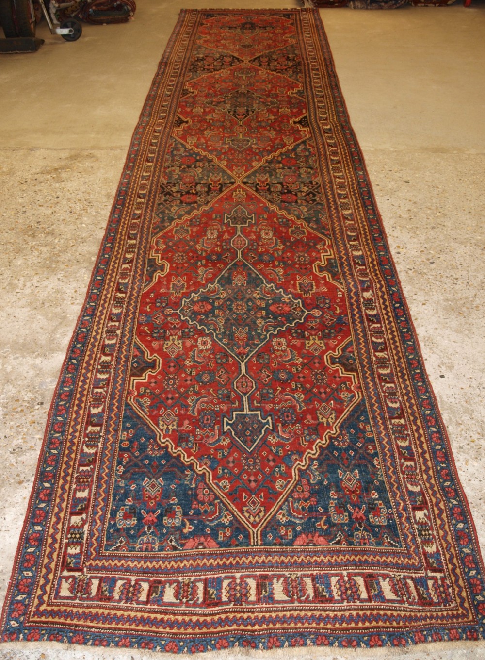 antique bijar runner country house look excellent condition circa 1880