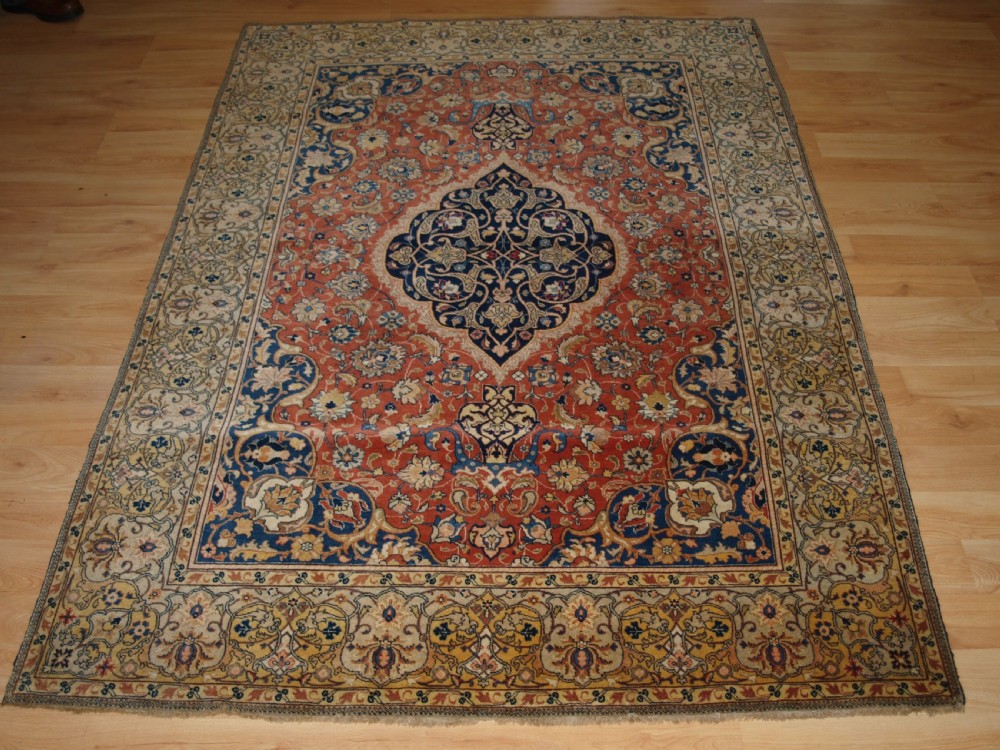antique sarouk rug very fine weave outstanding condition circa 1900