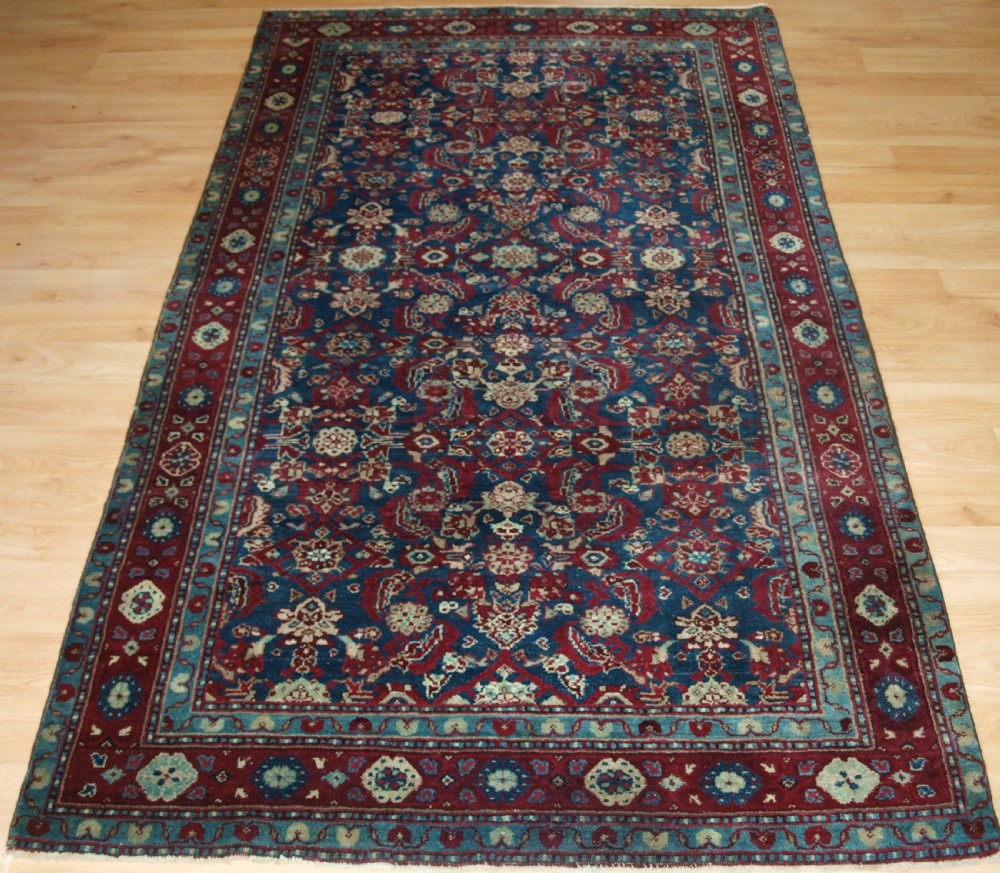 antique indian agra rug all over design with superb rich colours circa 1890