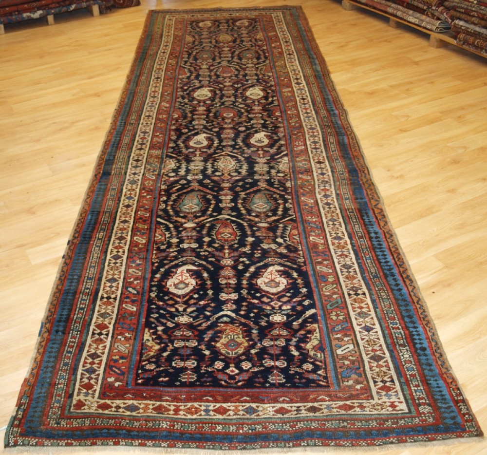 antique south caucasian kurdish or shahsavan runner superb design circa 1880