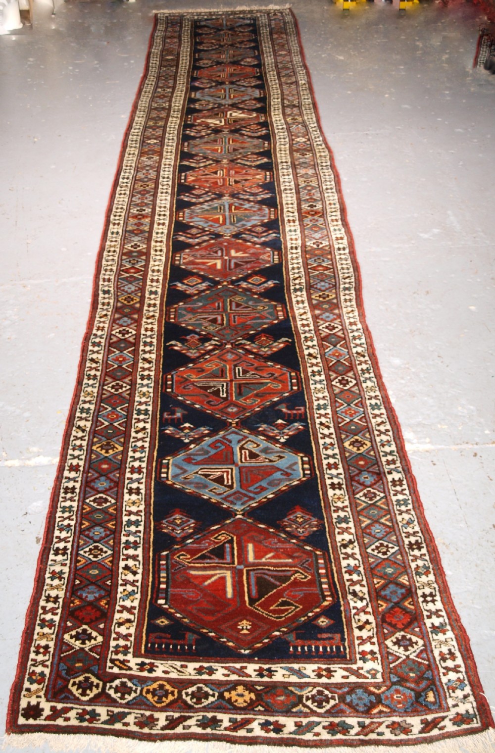 antique kurdish runner long length excellent condition circa 1920
