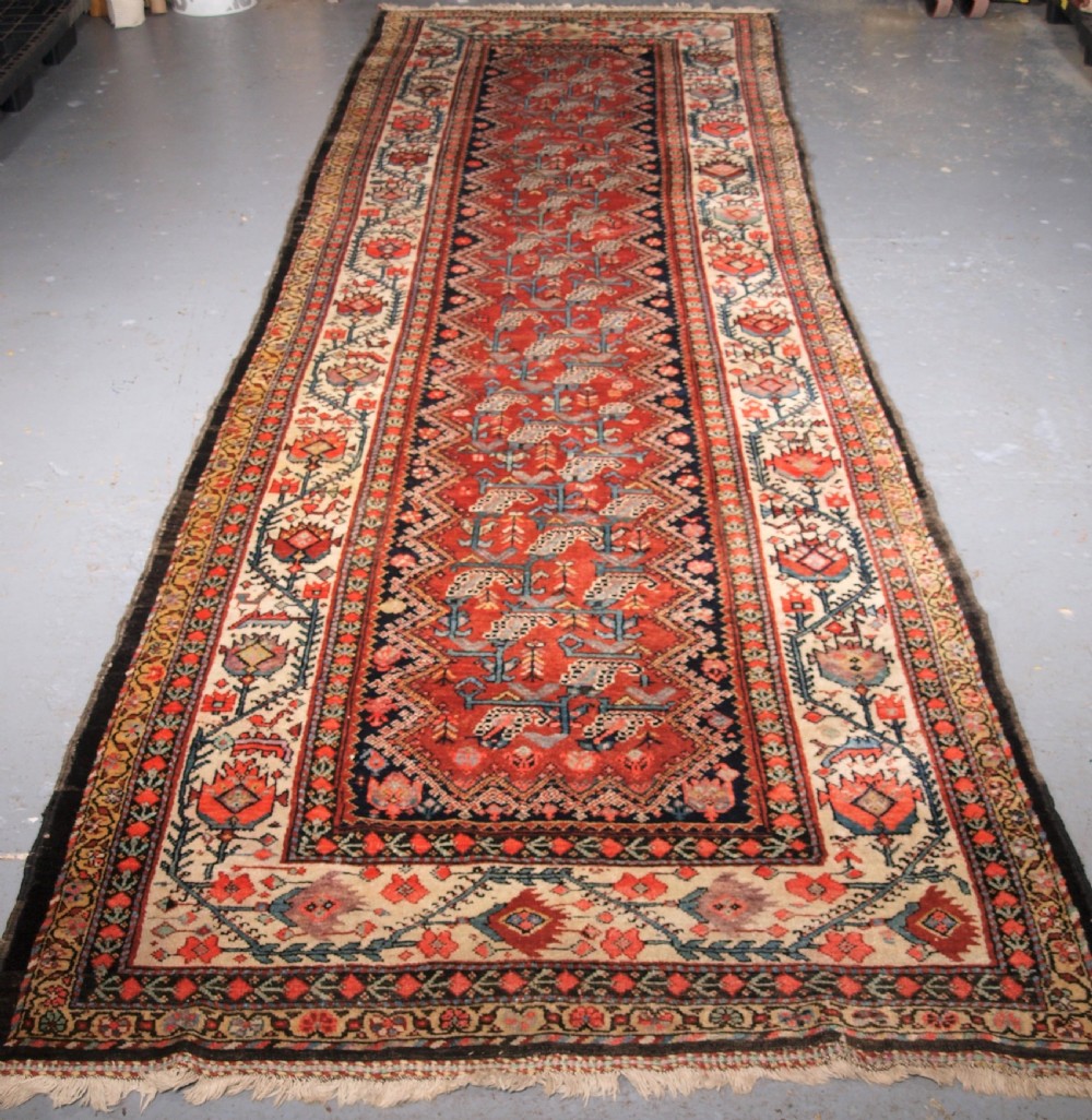 antique malayer runner of large size country house style circa 190020