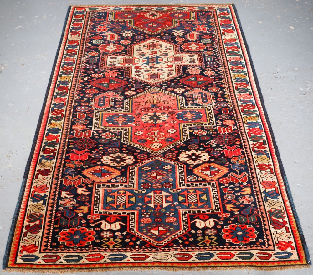 antique caucasian kuba reagion rug with cruciform medallions circa 190020