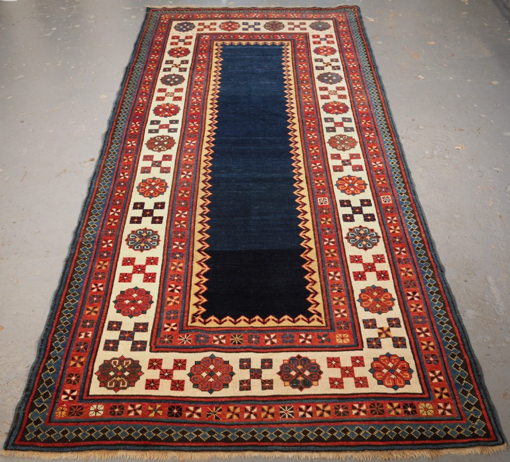 antique caucasian talish long rug outstanding condition and colour circa 1880