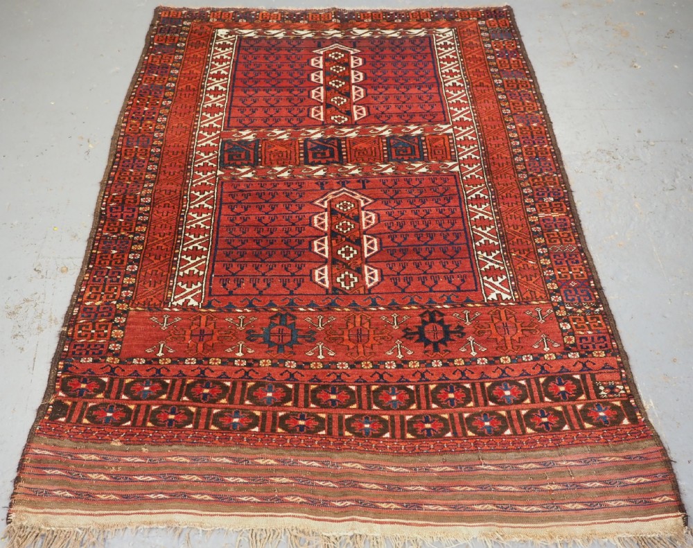 antique ersari turkmen ensi great colour condition circa 1880
