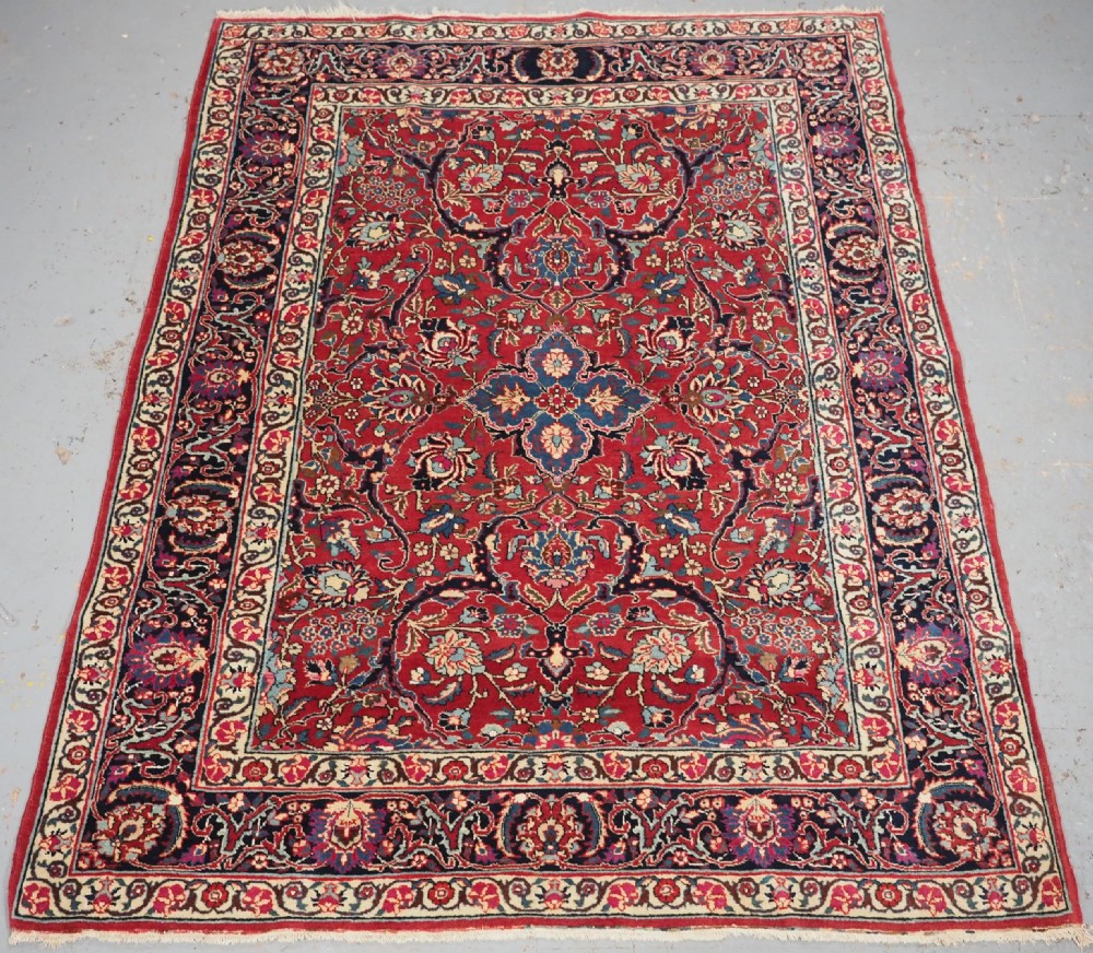antique tabriz rug with classic floral design circa 1920 1