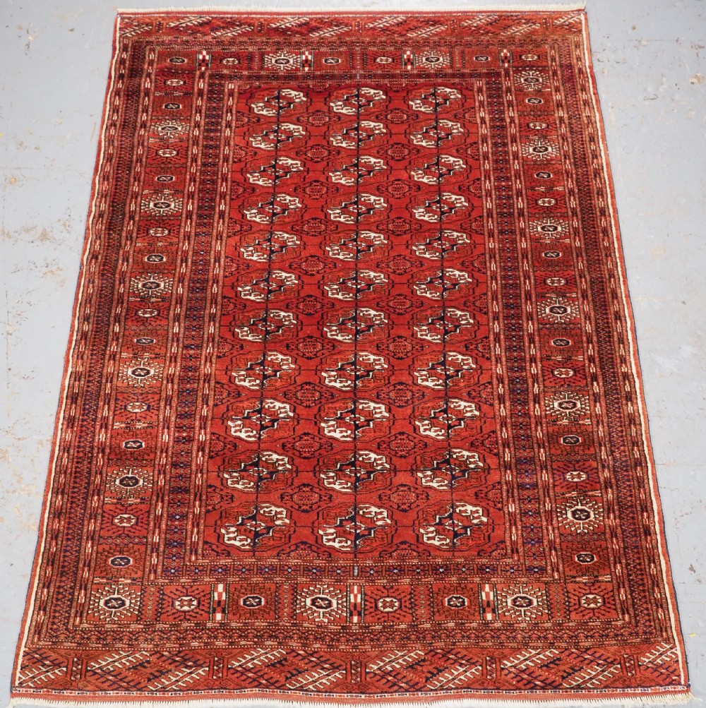 antuique tekke turkmen dip khali rug outstanding condition circa 1900