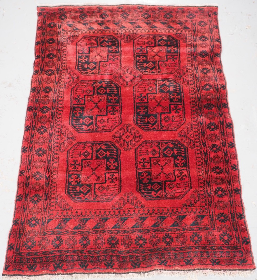 old afghan village rug traditional design very hard wearing rug