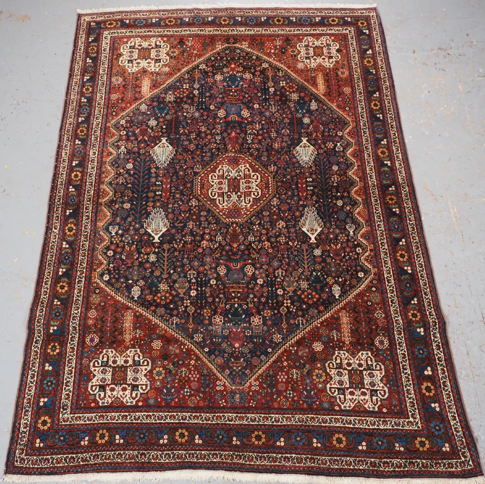 antique abedeh rug with tribal design outstanding example circa 1920