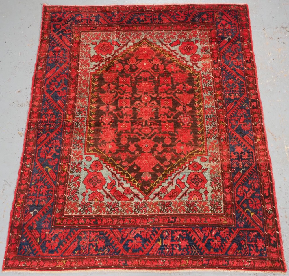antique turkish komurcu kula rug excellent condition circa 1900