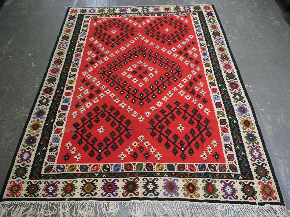 antique pirot sarkoy kilim of classic design excellent condition circa 1920