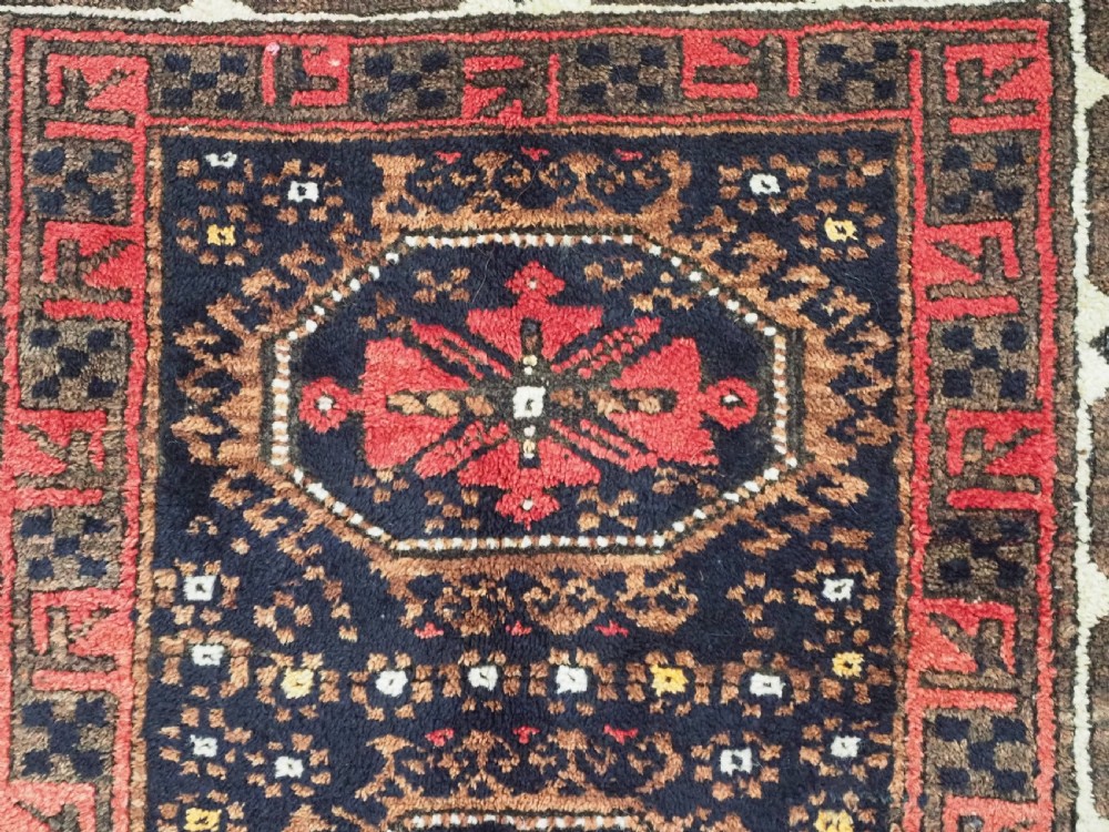 Arab Style Ruf Antique Arab Baluch Rug, Ferdows Region, Spectacular Border, Circa 1900 ...